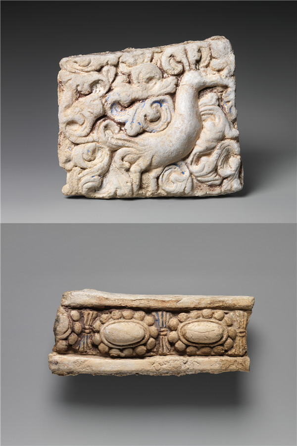 大都会博物馆所藏带有桓娑形象的于阗佛寺的建筑装饰浮雕及其边框