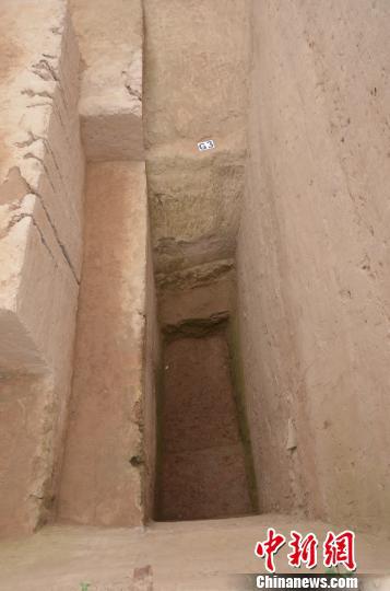 考古发掘的壕沟。陕西省考古研究院供图
