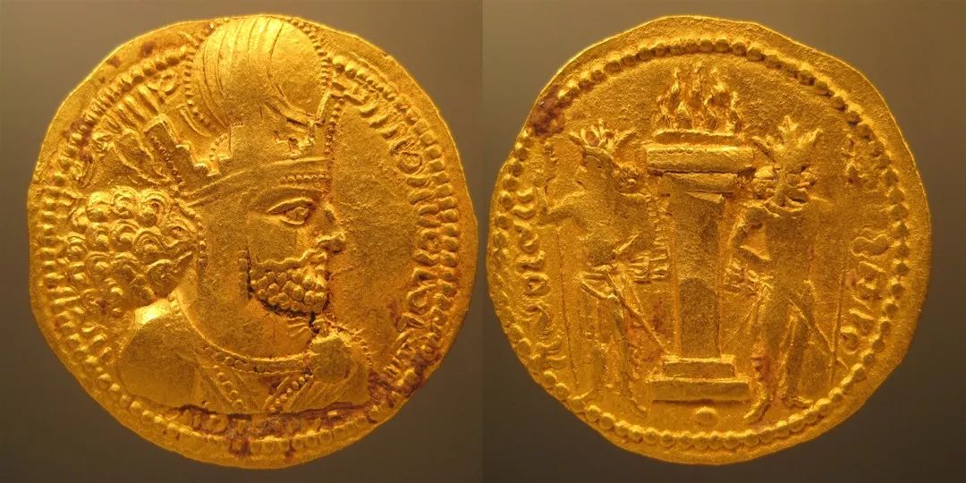萨珊王朝沙普尔一世1第纳尔金币