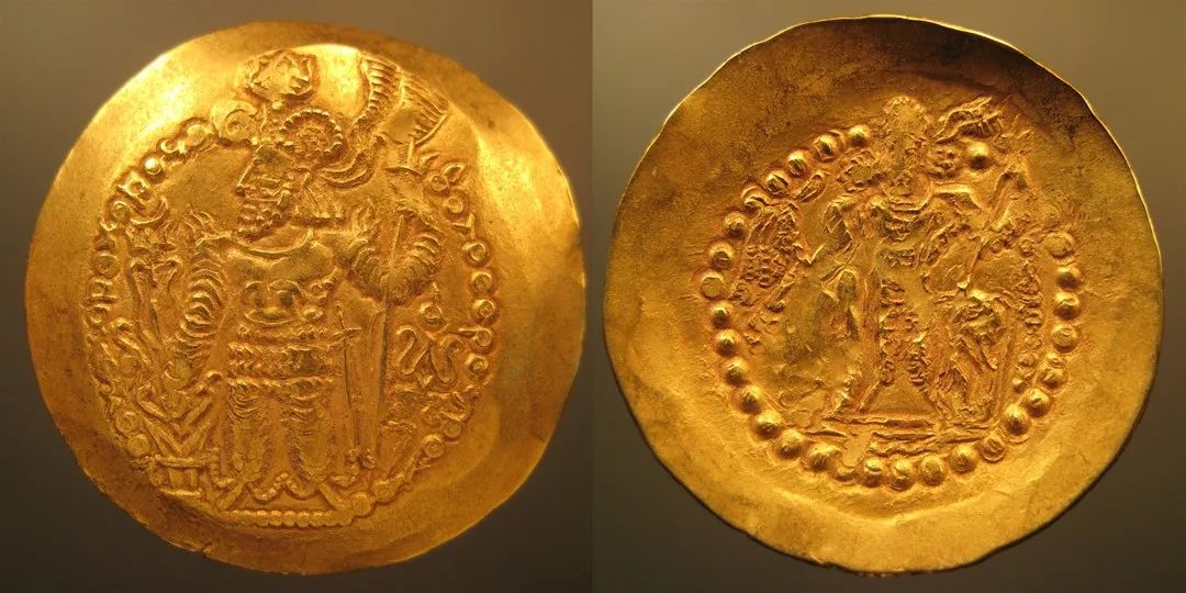 贵霜萨珊王朝巴赫兰二世1第纳尔金币