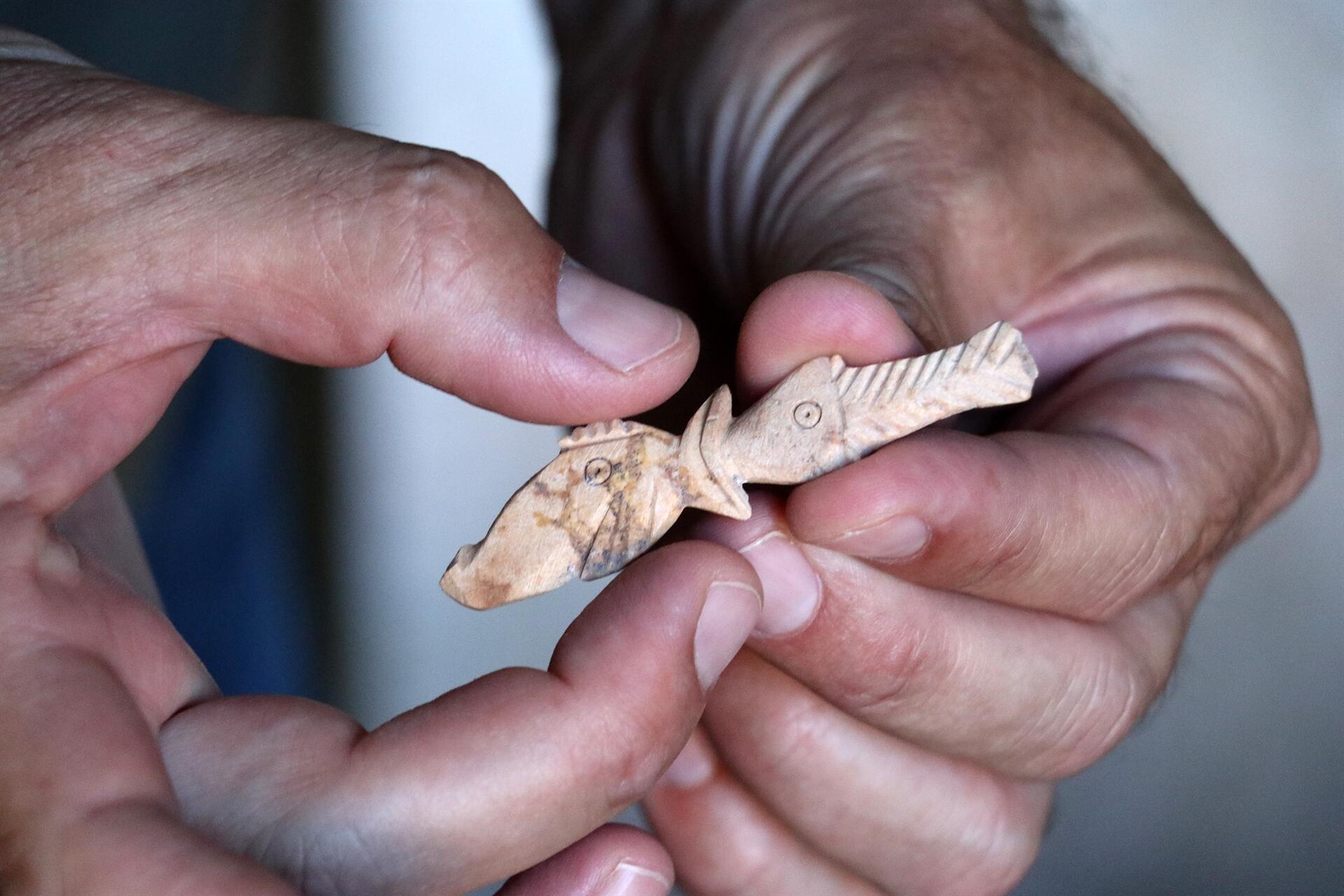 Some 2,500-year-old objects made from goat bones unearthed in Turkey’s west