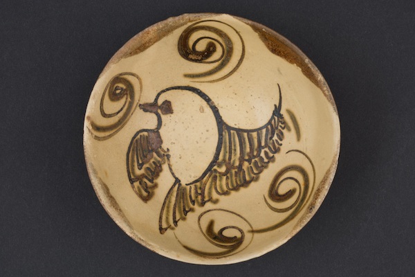 唐代 长沙窑飞鸟纹碗 新加坡亚洲文明博物馆藏