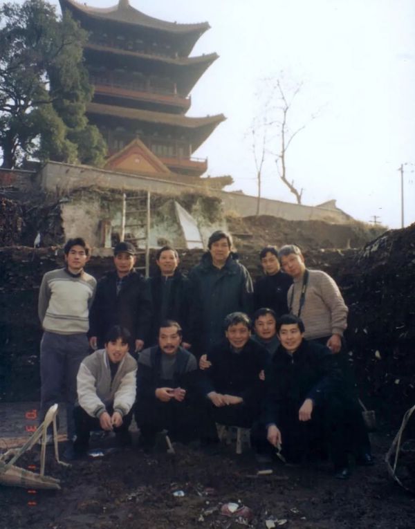 2003年珠山御窑遗址考古发掘工地现场合影