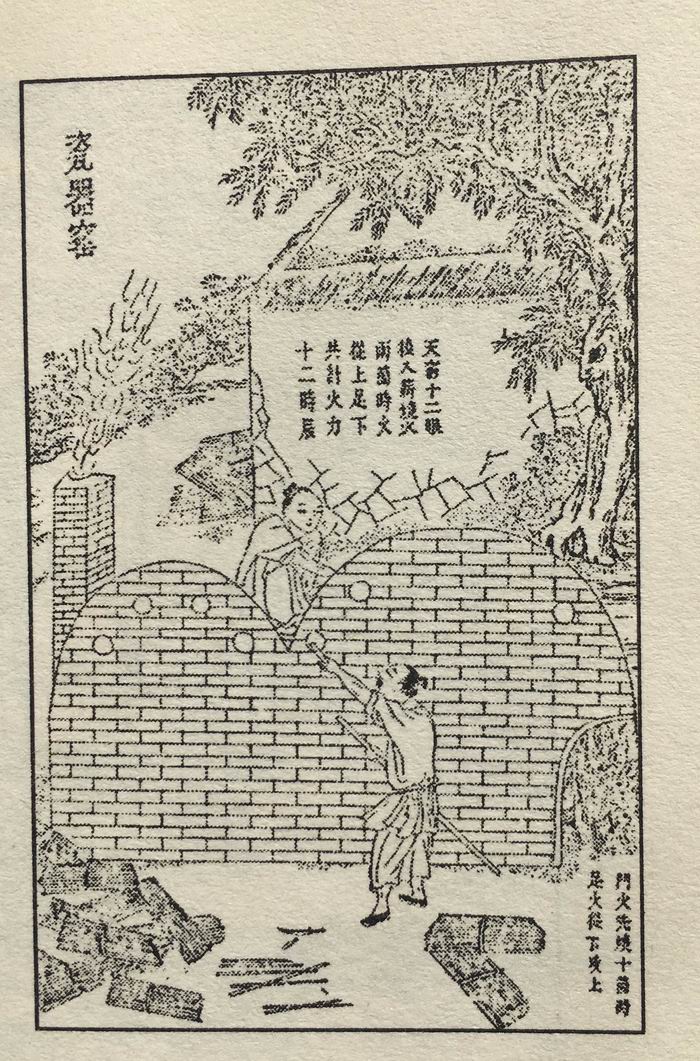 明宋应兴 《天工开物》所画的葫芦窑插图