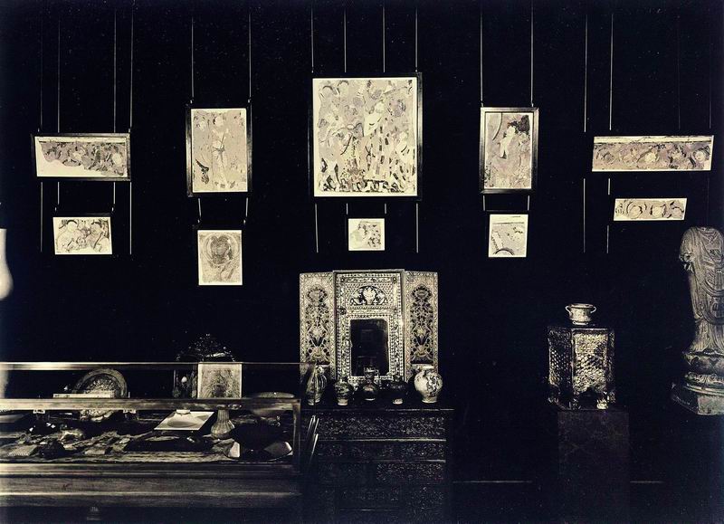 1929年盖里特利纽约住所龟兹壁画陈列，载于（盖里特利收藏品选辑），纽约，1929，美国史密森学会资料部