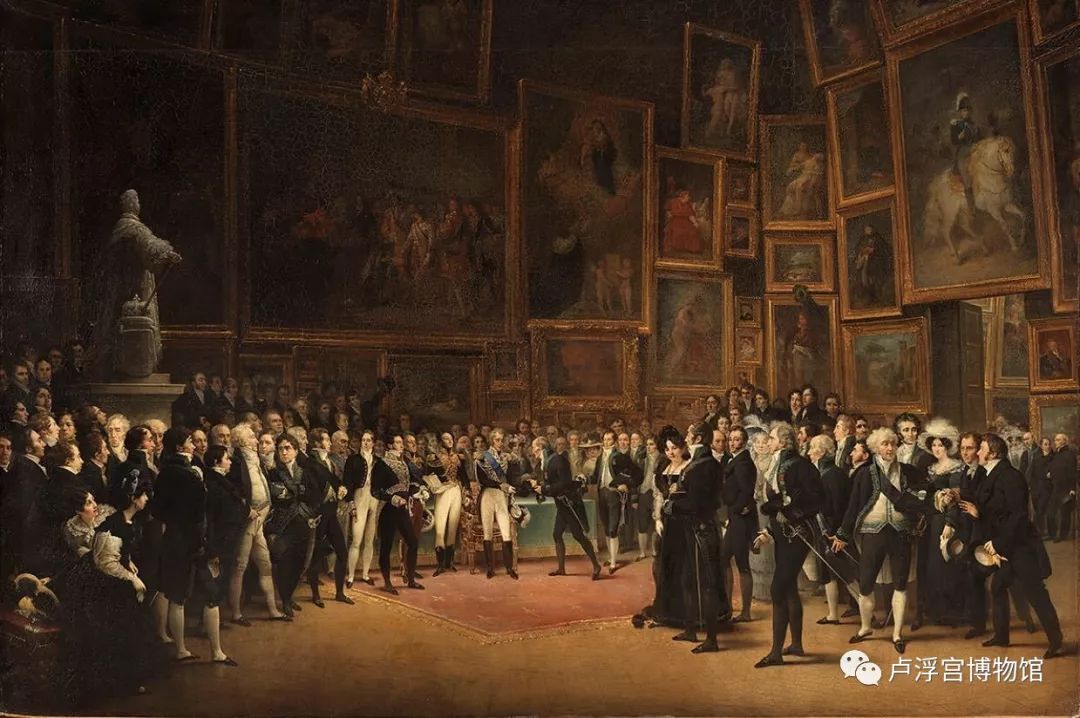 《查尔斯十世向卢浮宫1824年沙龙参展艺术家颁奖》