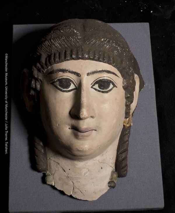 木乃伊面具  彩绘石膏  约公元一世纪 