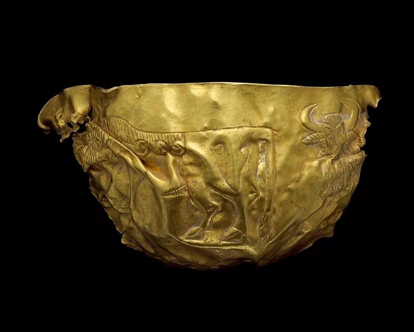 公牛纹碗残件 法罗尔丘地 公元前2200年-前1900年 金 