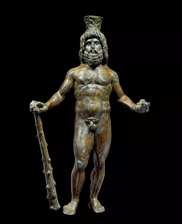 塞拉比斯-赫拉克勒斯铜像 贝格拉姆第13室 公元1世纪 青铜