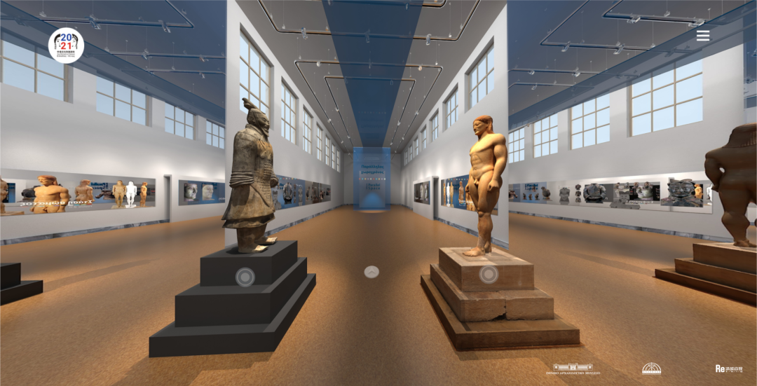 “平行时空：在希腊遇见兵马俑”在希腊国家考古博物馆主页和秦始皇帝陵博物院主页同步上线