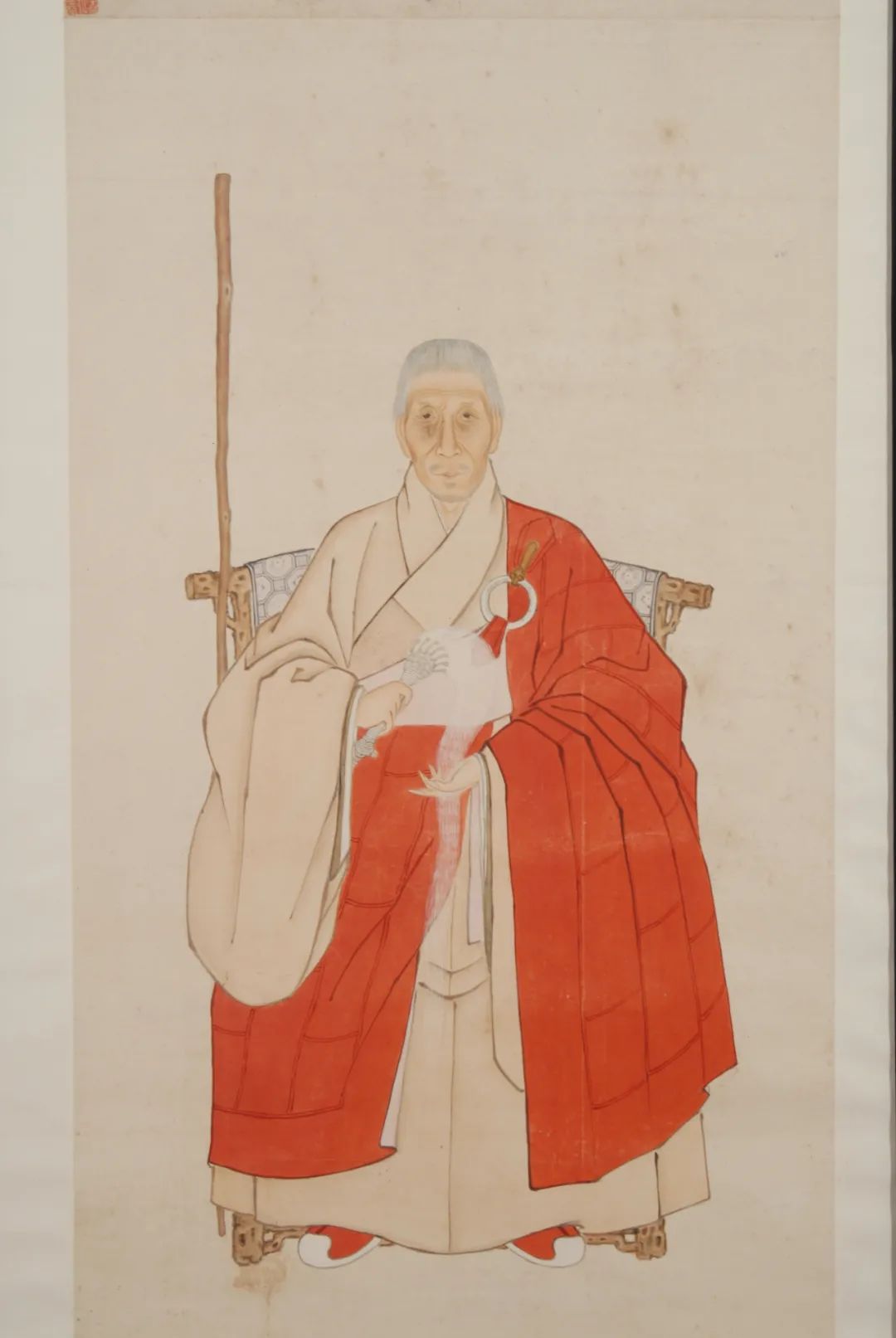 法喜僧画像 佚名 纸本设色  112.4cm×57.7cm 清 南京博物院藏