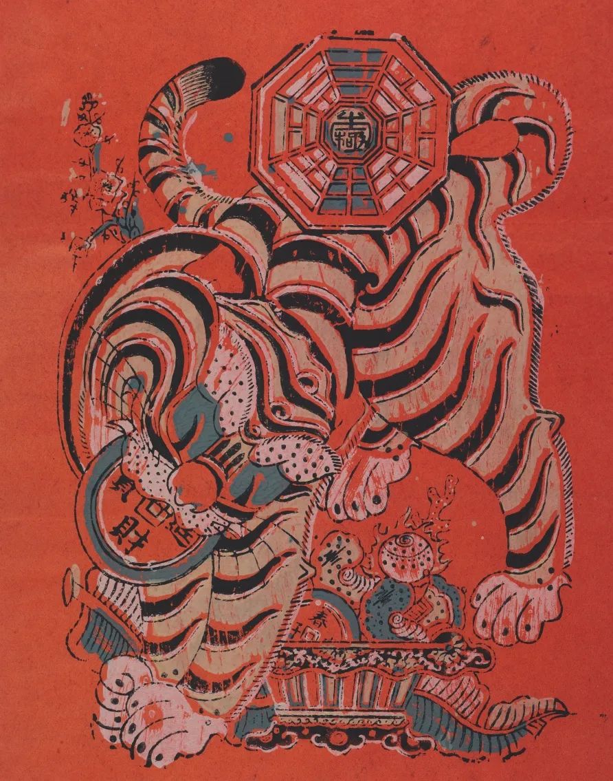 福建漳州《招财纳福辟邪年画》（线上展品） 清代（1644—1911年）版 木版套印 上海博物馆藏