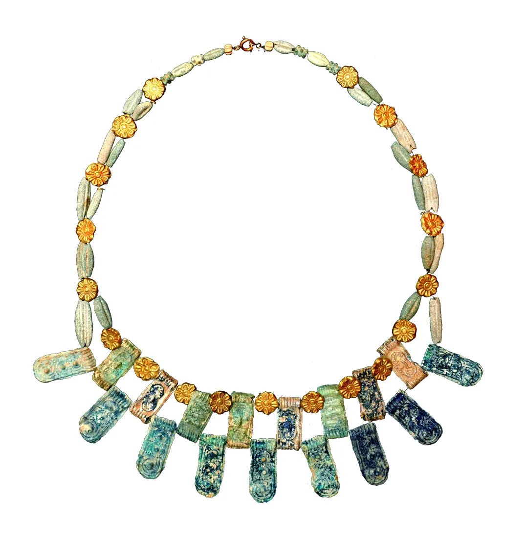 铸造串珠项链，迈锡尼，公元前14-前13世纪