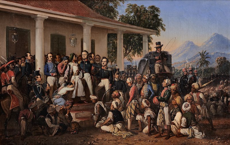 《逮捕蒂博·尼哥罗》，拉登·萨利赫，1857年，印尼总统宫，雅加