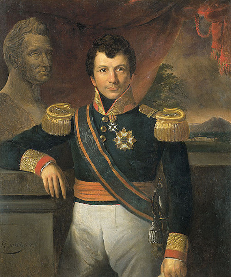 《约翰内斯·范登博斯总督肖像》，拉登·萨利赫，1836年，荷兰国立博物馆藏