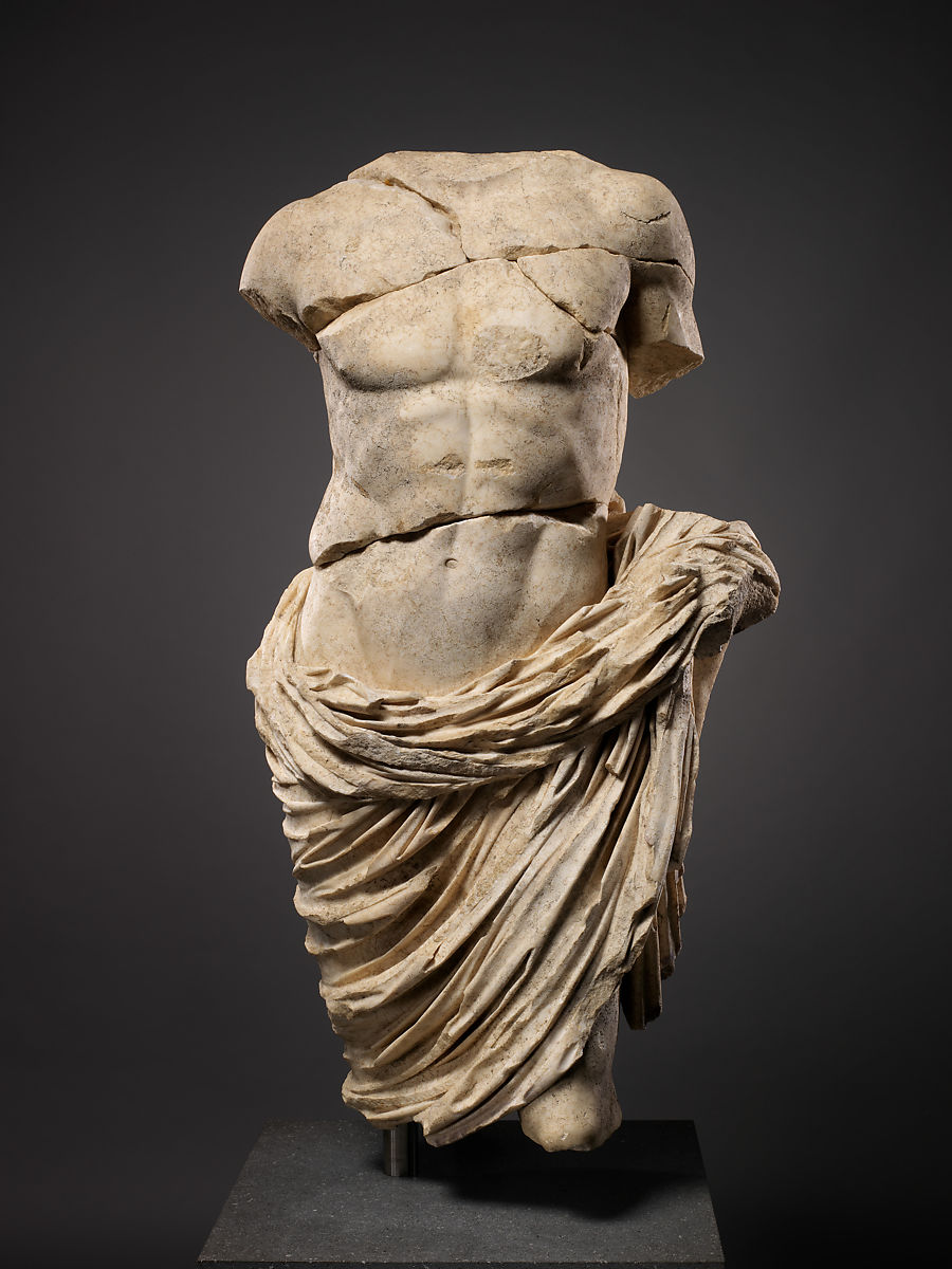 一位皇室成员的大理石雕像，罗马，公元前27年-公元68年