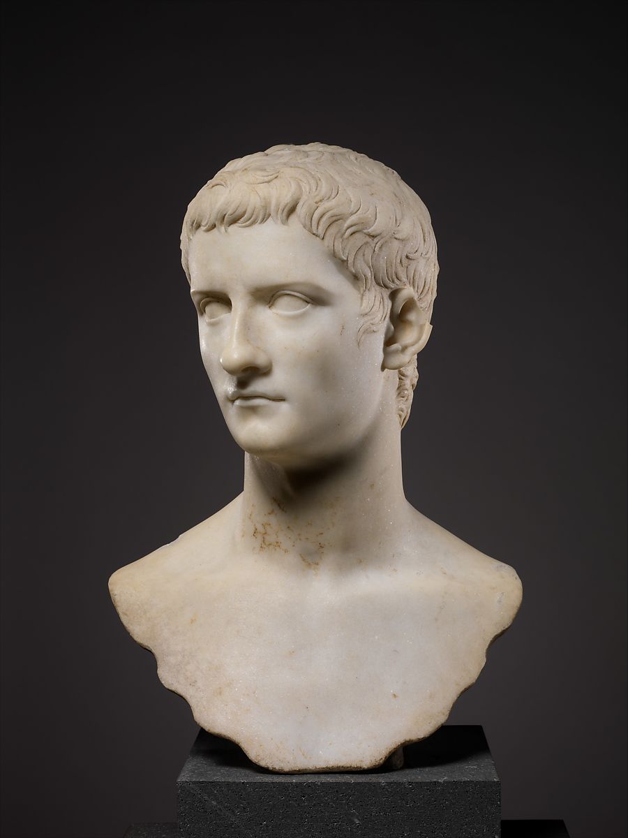 盖乌斯皇帝的大理石半身像（卡利古拉），罗马，37–41年