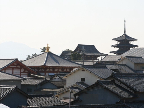 法隆寺在伽蓝配置上，可以称得上创造出了日本独自的新的美学意识
